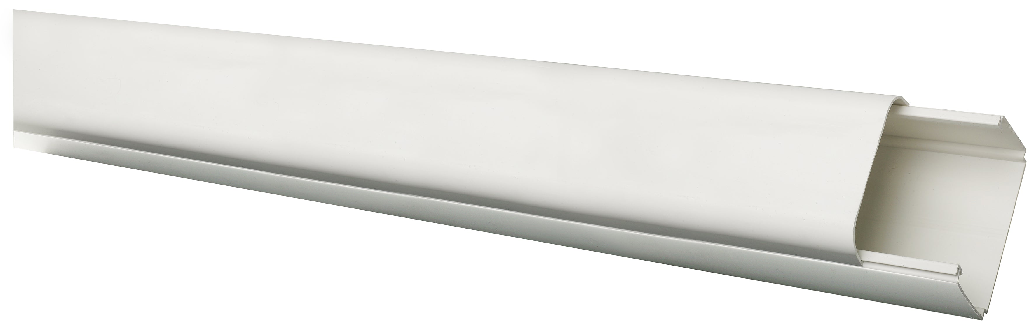 Climaplus mounting channel 125x75 mm RAL 9010 White, length 2 meters