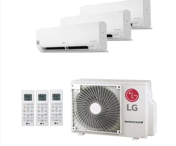 LG Trio Split Systeem 2,5KW + 2,5KW + 2,5KW (MU3R19 + 3x S09ET)